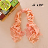 Nice Chiffon Scarf Women High Quality Gradual colors chiffon georgette silk scarves shawl female long design