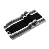 Men's Striped Winter Shawl Scarf with Tassels