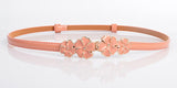 fashion sweet cute Flowers female belt 2016 colorful patent leather lady leather belts for women ceinture femme sterglaw A015