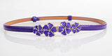 fashion sweet cute Flowers female belt 2016 colorful patent leather lady leather belts for women ceinture femme sterglaw A015