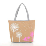 Canvas Women Casual Tote Designer Lady Large Bag Fashion dandelion Handbags Bolsas shopping bag New Women's Shoulder Bags M7-353