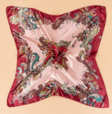 Women 90*90cm satin Square Scarf  High Quality  Imitated Satin Scarves  Shawl Hijab 2015 fashion style