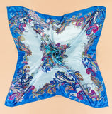 Women 90*90cm satin Square Scarf  High Quality  Imitated Satin Scarves  Shawl Hijab 2015 fashion style