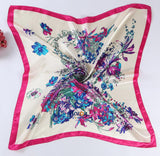 Women 90*90cm satin Square Scarf  High Quality  Imitated Satin Scarves  Shawl Hijab 2015 fashion style