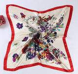 Women 90*90cm satin Square Scarf  High Quality  Imitated Satin Scarves  Shawl Hijab 2015 fashion style