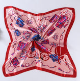 Women 90*90cm satin Square Scarf  High Quality  Imitated Satin Scarves  Shawl Hijab 2015 fashion style