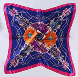 Women 90*90cm satin Square Scarf  High Quality  Imitated Satin Scarves  Shawl Hijab 2015 fashion style