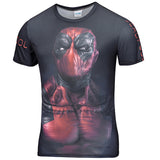 2016 New Arrive American Comic Badass Deadpool T-Shirt Tees Men men t shirt Cartoo 3d t shirt Funny Casual tee shirts tops