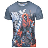 2016 New Arrive American Comic Badass Deadpool T-Shirt Tees Men men t shirt Cartoo 3d t shirt Funny Casual tee shirts tops