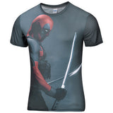 2016 New Arrive American Comic Badass Deadpool T-Shirt Tees Men men t shirt Cartoo 3d t shirt Funny Casual tee shirts tops