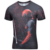 2016 New Arrive American Comic Badass Deadpool T-Shirt Tees Men men t shirt Cartoo 3d t shirt Funny Casual tee shirts tops