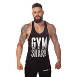 Tank Top T-Shirt Men Singlet Gym Clothing Gymshark  Fitness Men Muscle Male Gold's Gym Sleeveless Cotton Print O-Neck Vest Plus