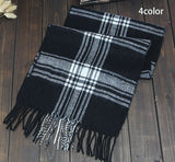 Men's European-Style Scottish Tartan Cotton Scarves