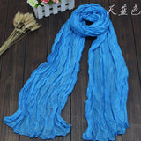 Women's Cotton/Flax/Silk Blend Summer Scarf