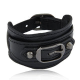 Fashion Leather-Style Belt Buckle Wrap Bracelet