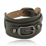 Fashion Leather-Style Belt Buckle Wrap Bracelet