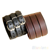 Women's 2 Layer, 3 Buckle  Leather Belt  Bracelet
