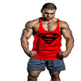 Superman gym singlet crime shirtwaist fitness equipment fitness men's gold medal stringer vest retro also jersey