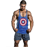 Superman gym singlet crime shirtwaist fitness equipment fitness men's gold medal stringer vest retro also jersey