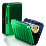 Waterproof Business ID Credit Card Wallet Holder Aluminum Metal Pocket Case Crush Resistant Expandable Pockets 12 Colors
