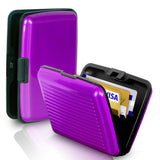 Waterproof Business ID Credit Card Wallet Holder Aluminum Metal Pocket Case Crush Resistant Expandable Pockets 12 Colors