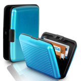 Waterproof Business ID Credit Card Wallet Holder Aluminum Metal Pocket Case Crush Resistant Expandable Pockets 12 Colors