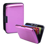 Waterproof Business ID Credit Card Wallet Holder Aluminum Metal Pocket Case Crush Resistant Expandable Pockets 12 Colors