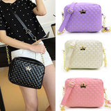 2015 Women Bag Fashion Women Messenger Bags Rivet Chain Shoulder Bag High Quality PU Leather Crossbody N0310