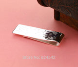 Classic, Etched Silver-Plated Money Clip