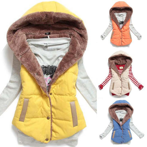 New Hot Women Vests Plus Size Sleeveless Vest Femininas Cotton Vests Hoody  jacket Women Waistcoat