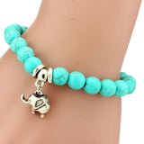 Women's Bohemian Turquoise Pendant Bracelet