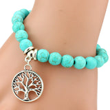 Women's Bohemian Turquoise Pendant Bracelet