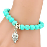 Women's Bohemian Turquoise Pendant Bracelet