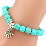 Women's Bohemian Turquoise Pendant Bracelet