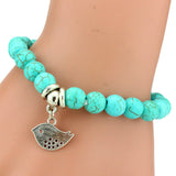 Women's Bohemian Turquoise Pendant Bracelet
