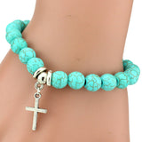 Women's Bohemian Turquoise Pendant Bracelet