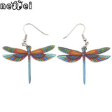 Women's Dragonfly Drop Earrings